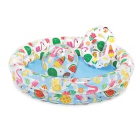 Набор пляжный 3 предмета бассей 122см, круг 51см, мяч 51см