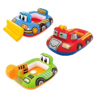 Надувной круг  79*89см "Транспорт", с сиденьем и спинкой, 3 вида