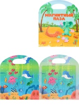 Игра магнитная "Дельфин и Осьминог" 25*21см 16 эл., 3+