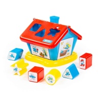 Сортер Домик "Смурфики" 6 кубиков