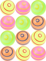 Мяч мягкий  6,3см "Полосы" ППУ 12шт/уп