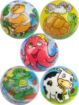Мяч мягкий  7,6см "Животные" ППУ 12шт/уп