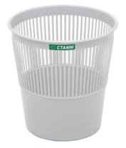 Корзина для мусора сетчатая 18л серая