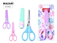 Ножницы детские Mazari 13,8см "Лапки" в пластик.чехле