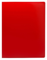 Папка с 1 зажимом А4 0,5мм красная