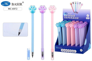 Карандаш вечный MC Basir "Лапки" с ластиком (цена за шт.)
