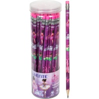 Карандаш deVENTE HB Ballet Academy, трёхгранный, с ластиком, туба