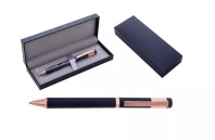 Ручка с пов.мех. в футляре "Fortis RG" шарик.,0,7мм, металл., синие чернила