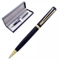 Ручка с пов.мех. в футляре "Melior G" шарик.,0,7мм, металл., синие чернила