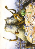 Магнит сувенирный СПБ. "Коты Румянцева": Гуляки