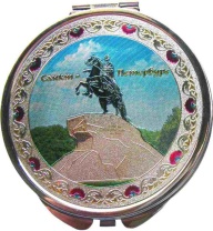 Зеркало "Медный" цвет серебро