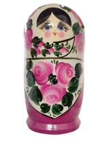 Матрешка 5 мест 15см "Хохлома"