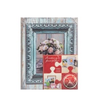 Фотоальбом 100 фото 10*15см Delicate flowers, синий