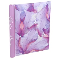 Фотоальбом магнитный 10л  23*28см спир. Фиолетовые листья