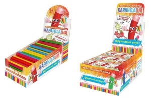 Жевательная резинка Карандаши  4г, /уп.200шт./