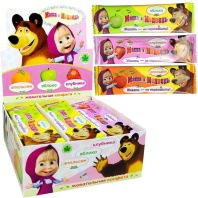 Жевательная конфета Маша и Медведь 11гр. /уп.48 шт./ ассорти