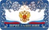 Приглашение 82*170мм символика РФ