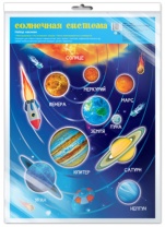 Наклейки оформительские А4 Солнечная система