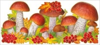 Вырубная фигурка 14*30см "Подосиновики и подберезовики"