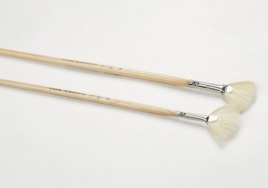 Кисть щетина веерная  4 (8мм) "Сонет"  длинная ручка