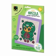 Аппликация из песка 13*17см  "Аниме. Липочка" 5+