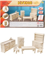 Изготовление модели из дерева "Кухня" 62 дет.