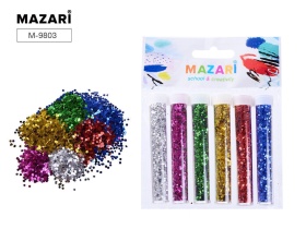 Блёстки декоративные в тубах  6 цв*3гр. набор