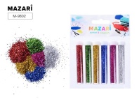 Блёстки декоративные в тубах  6 цв*4гр. набор