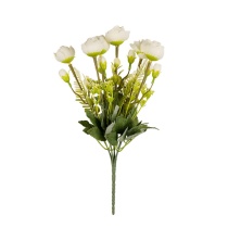 Декоративные элементы "Цветы" белый, 34см