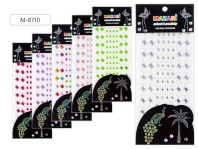 Стразы клеевые "Круг+квадрат" акриловые, 156шт