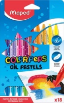 Пастель масляная COLOR'PEPS OIL PASTEL 18 цв., треуг.корпус, супер мягкая