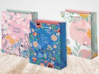 Пакет подар. бумажн. 18*23*10см, 140гр/м Микс женский