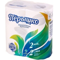 Полотенца бум. Пёрышко 2шт, 2сл.