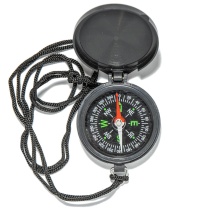 Компас 45 мм. круглый с крышкой на шнурке