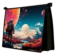 Папка д/тетрад. А4 (325*230*55) молния сверху, ламинат "Космос"