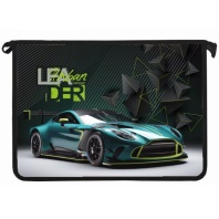 Папка д/тетрад. А4 (340*240*45) молния сверху, пластик "Автолидер" диз. с двух сторон