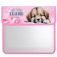 Папка д/тетрад. А5 (240*205*45) 1отд. на липучке, пластик "Щенок Лапка"