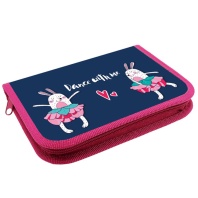 Пенал 1 отд. (190*130*27) молния, лам.картон "Танцующие зайцы"