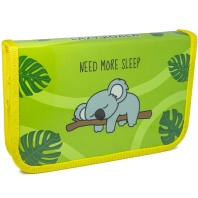 Пенал 1 отд. с 1-ой откид.пл. (190*115*30) молния, лам.картон "Ленивая коала"