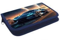 Пенал 1 отд. с 1-ой откид.пл. (212*135*26) молния, ткань "Гиперкар"