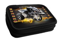 Пенал 2 отд. (205*125*40) молния, лам.картон "Квадро тюнинг"