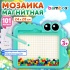 Мозаика магнитная развивающая для детей "Крокодил", стилус, 101 магнит, 10 карточек, BAMBOX, 665890