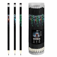 Карандаш ч/гр "Роботы" с ластиком НВ