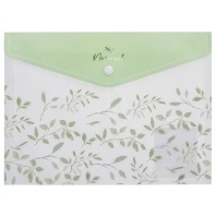 Конверт на кнопке  с рисунком А5 Natural leaves, текстура, 180мкм