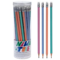 Карандаш ч/гр "NEWtone" НВ с ластиком