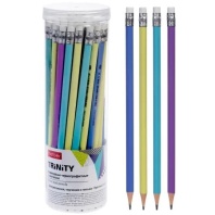 Карандаш ч/гр "Trinity" НВ с ластиком