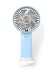 Вентилятор ручной 8см, голубой, зарядка USB, 3 уровня мощности