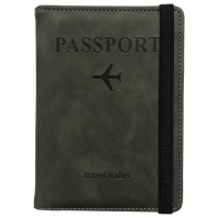 Обложка для паспорта и документов с защитой от считывания, 9 карманов, резинка, экокожа, графитовая, BRAUBERG, 238753 Обложка для паспорта и документов с защитой от считывания, 9 карманов, резинка, экокожа, графитовая, BRAUBERG, 238753