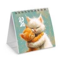 Календарь-домик настольный на гребне, 2026г, BRAUBERG, 101х101мм, Котики, 117274 Календарь-домик настольный на гребне, 2026г, BRAUBERG, 101х101мм, Котики, 117274
