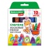 Восковые мелки фигурные BRAUBERG KIDS "Батоны", 12 цветов, 273093